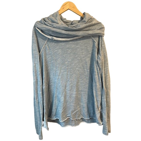 Free People Sweaters - Free People FP Beach Turtle Neck Sweater Size Medium Light Blue Long Sleeve